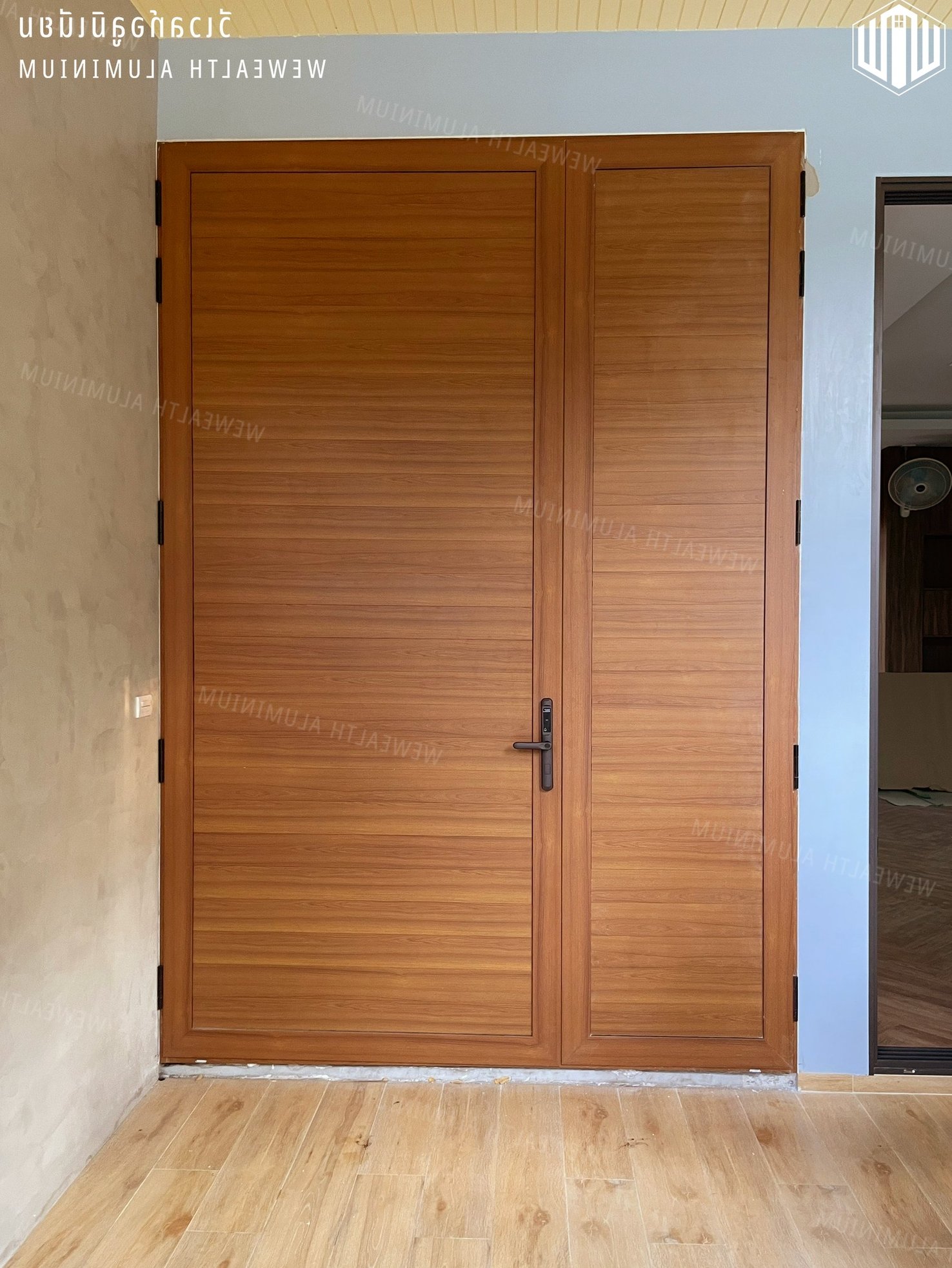 หน้าต่างบานเปิดอลูมิเนียม กระจกเทมเปอร์ ติดตั้ง กทม นนทบุรี
