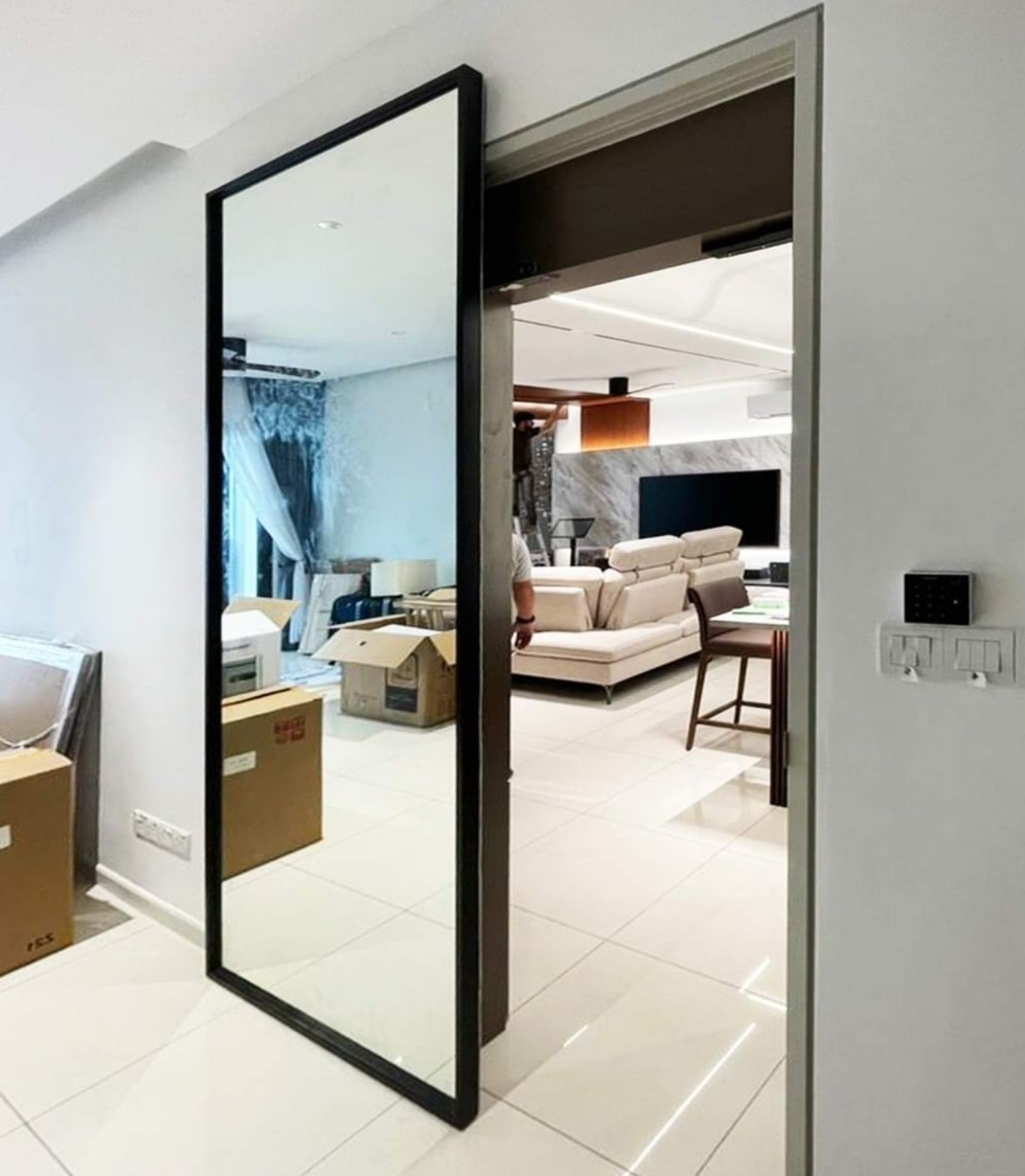 หน้าต่าง Slim Series กระจกเทมเปอร์ วิวสวน Architectural Grade